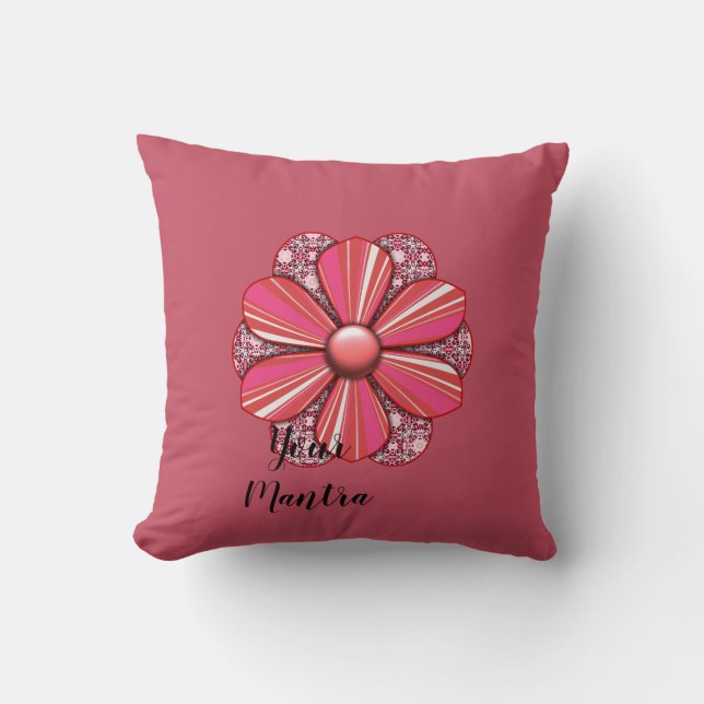 Customise Pretty Flower Design Cushion (Front)