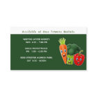 Customise Produce Vegetable Farm Business Card