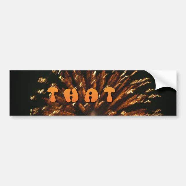 Customise Product Bumper Sticker (Front)