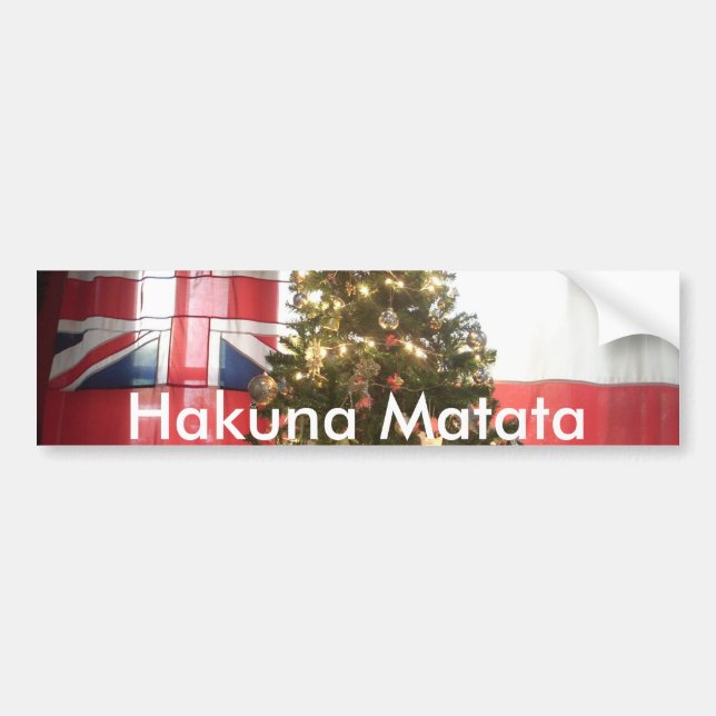 Customise Product Bumper Sticker (Front)