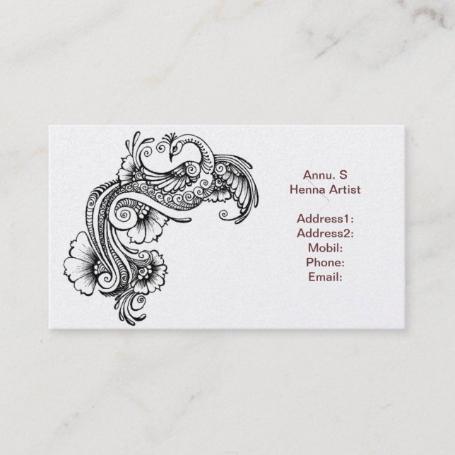 Customise Product Business Card (Front)