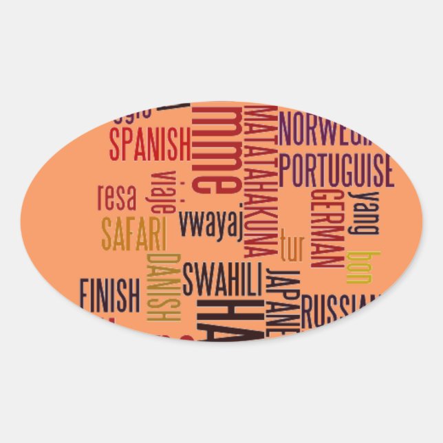 Customise Product Oval Sticker (Front)