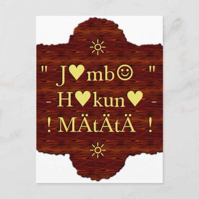 Customise Product Postcard (Front)