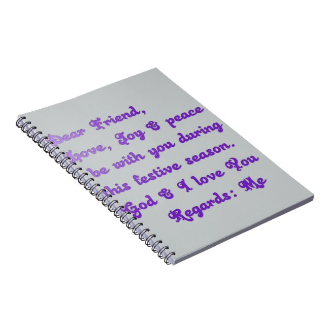 Customise Product Spiral Notebook (Right Side)
