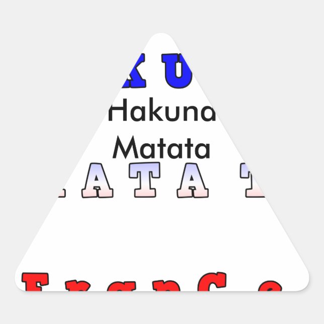 Customise Product Triangle Sticker (Front)