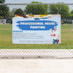 Customise Professional House Painting Picture & Lo Banner