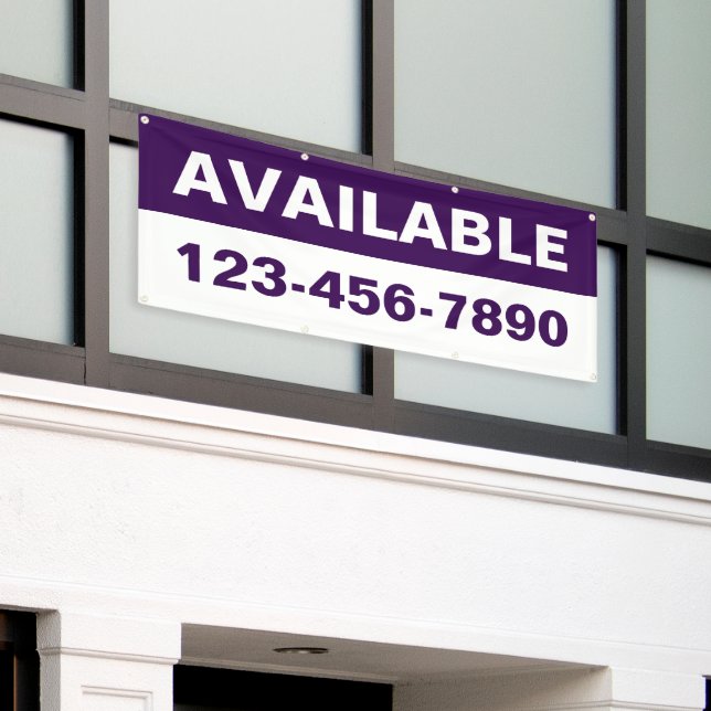 Customise Property Available Lease Rent Generic Banner (Outside Building)