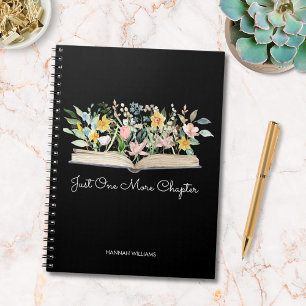 Customise Quote Watercolor Book Flower Notebook