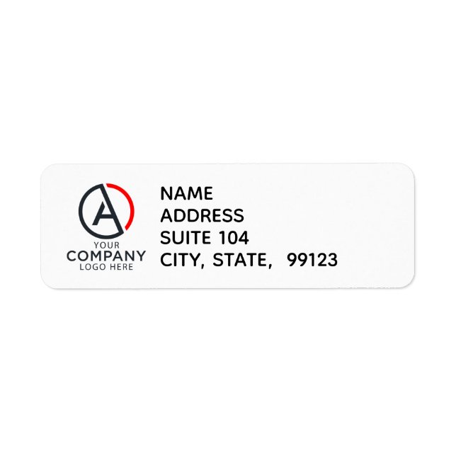 Customise Return Address Labels (Front)