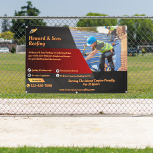 Customise Roofing Service Business Detailed Banner