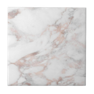 Customise Rose Gold Marble Professional Template Tile