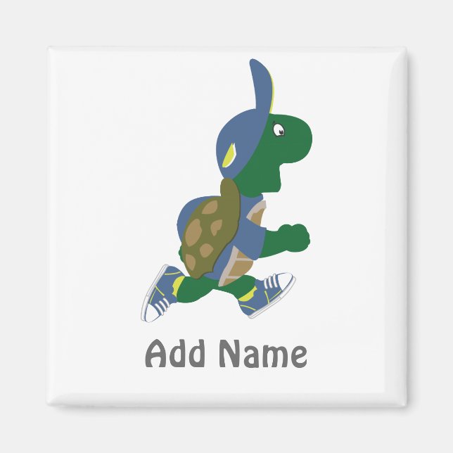 Customise Running Turtle Magnet (Front)