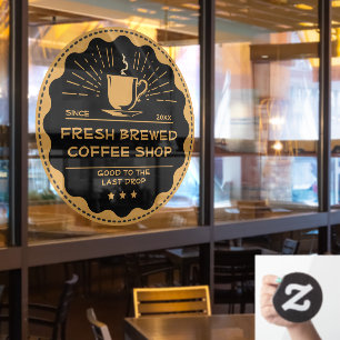 Customise Rustic Coffee Shop Cup Business Front 