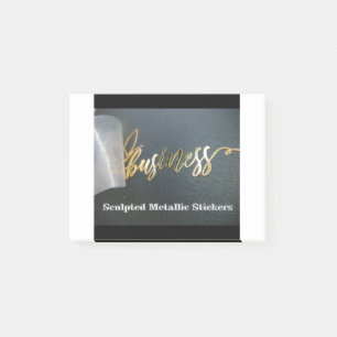 Customise Sculpted Metallic Stickers Post-it Notes