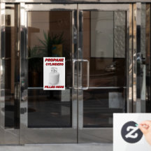 Customise Shop Logo Propane Cylinders Filled Here