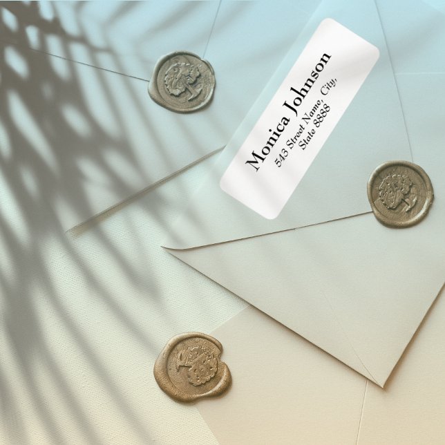 Customise Simple Black Text in Elegant White  (Creator Uploaded)