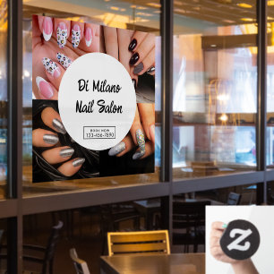 Customise Simple Colourful Nail Salon Promotion