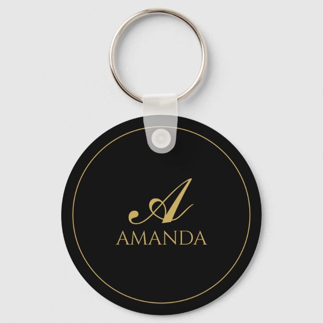 Customise Simple Name Key Ring (Front)