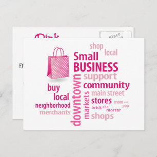 Customise Small Business  Postcard