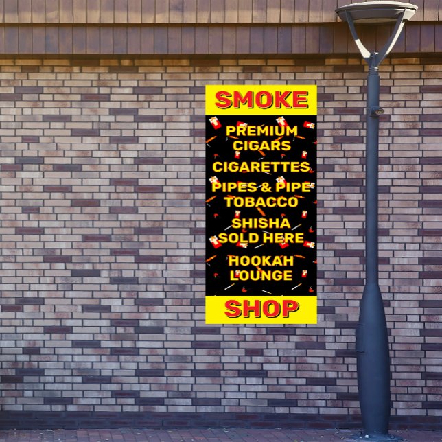 Customise Smoke Shop Cigarettes Cigars Tobacco  Banner (Creator Uploaded)
