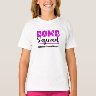 Customise Softball Team T-Shirt for Girls