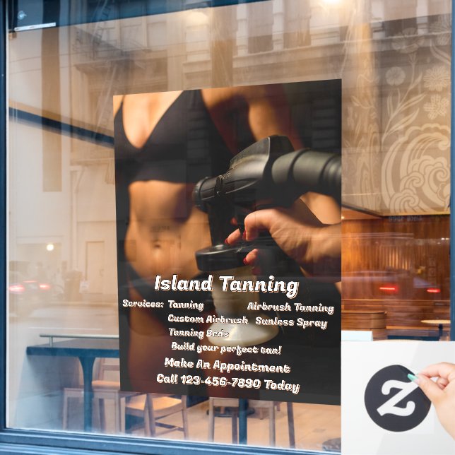 Customise Spray Tanning Booth Business  (Cafe Window)