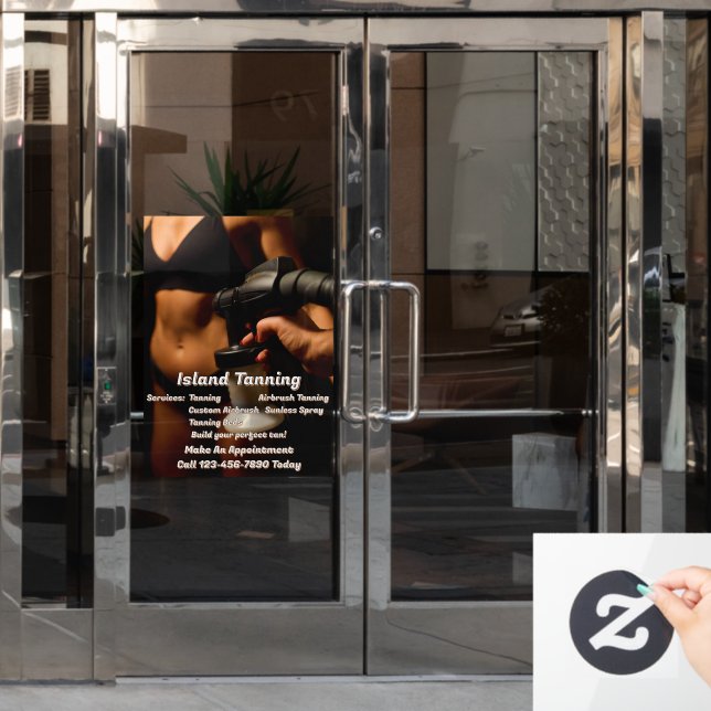 Customise Spray Tanning Booth Business  (Office Door)