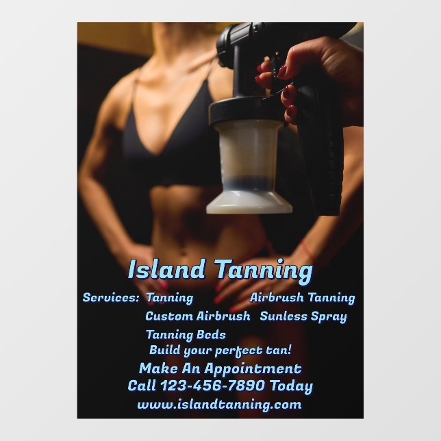 Customise Spray Tanning Booth Business 5 (Sheet)