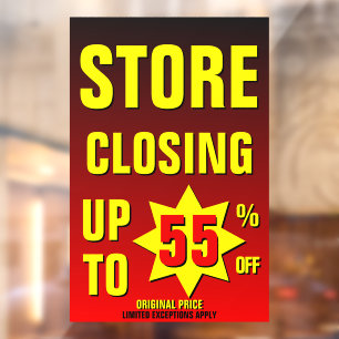 Customise Store Closing Up To 55% Off Business