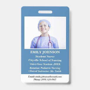 Customise Student Nurse ID Badge