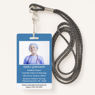 Customise Student Nurse  ID Badge