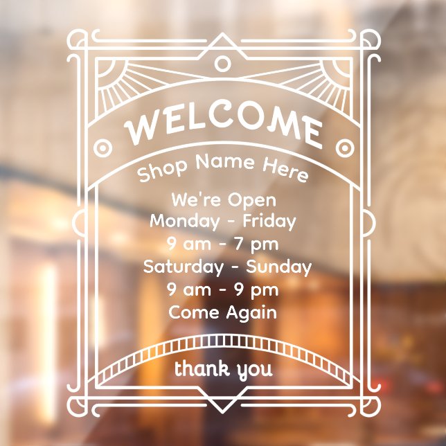 Customise Sunrise Restaurant Cafe Shop Open Hour 2 (Sheet 2)