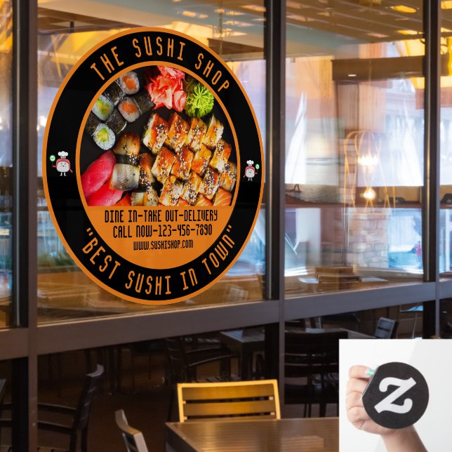 Customise Sushi Restaurant Large Front (Restaurant Window)
