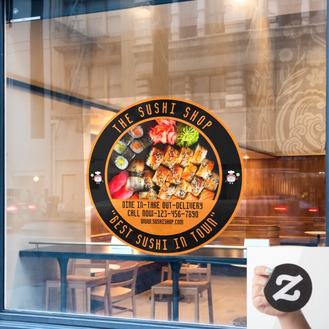 Customise Sushi Restaurant Large Front  (Cafe Window)