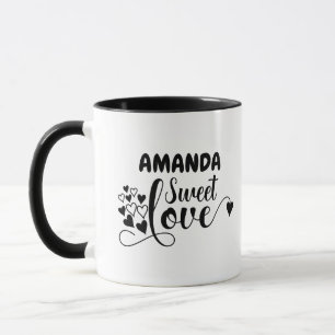 Customise Sweet Love Heart Mug