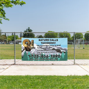 Customise Taxidermy Shop Business Promotional   Banner