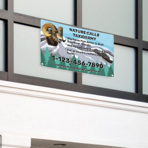 Customise Taxidermy Shop Business Promotional  Banner