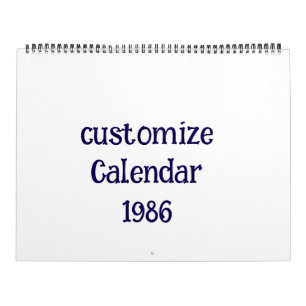 customise Tcard two Page Calendar