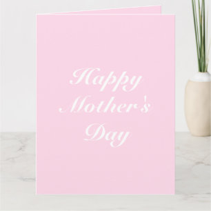 Customise text Happy Mother's Day, elegant classic Card