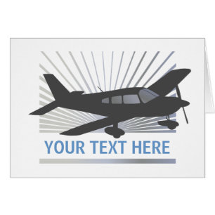 Customise Text - Low Wing Aeroplane