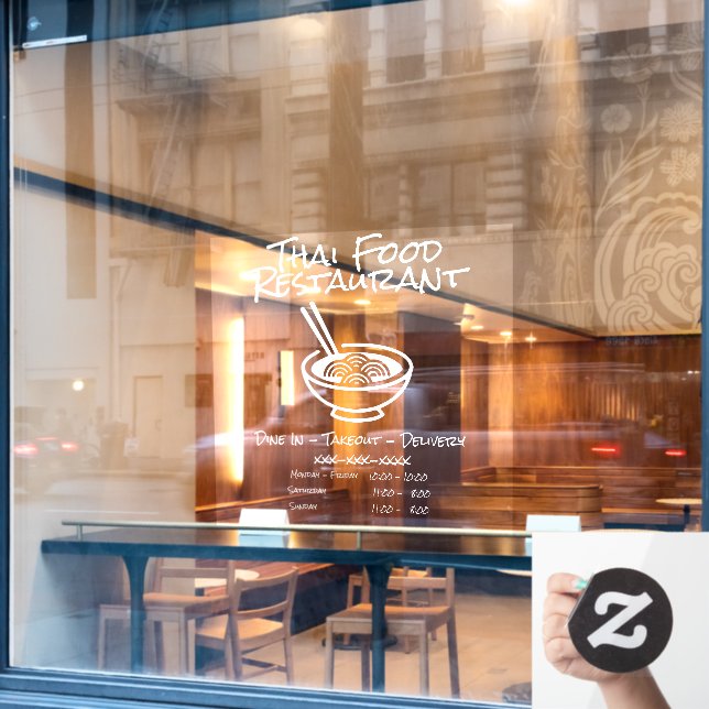 Customise Thai Pho Restaurant Business Info (Cafe Window)