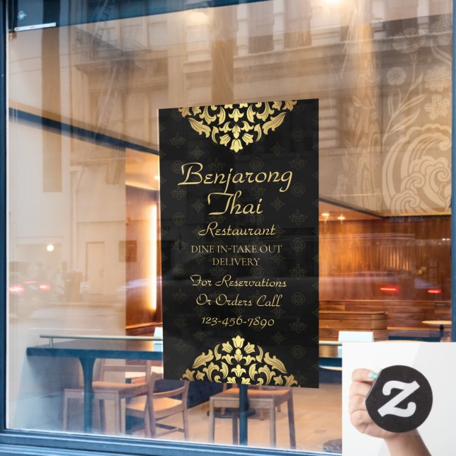 Customise Thai Restaurant Traditional Thai Art  (Cafe Window)