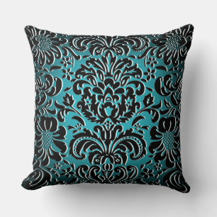 Customise The Colour "Mock Flock" Floral Pattern 4 Cushion