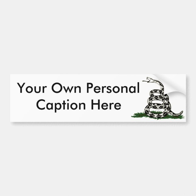 Customise The Gadsden Bumper Sticker! Sticker (Front)