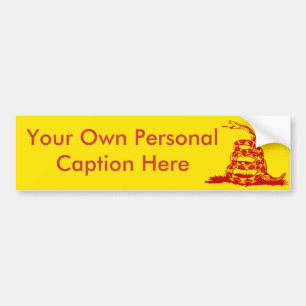 Customise The Gadsden Bumper Sticker! Sticker