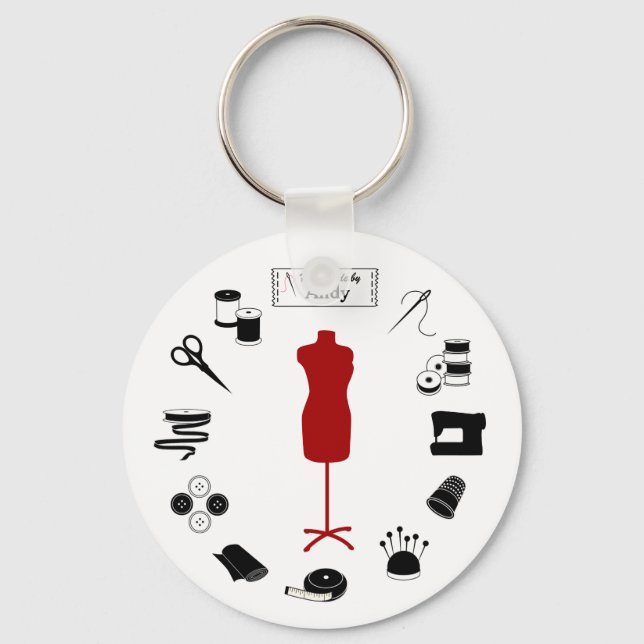 Customise the Label Sew Right Key Ring (Front)