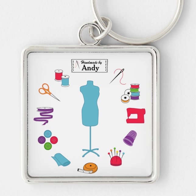 Customise the Label Sew Right Key Ring (Front)