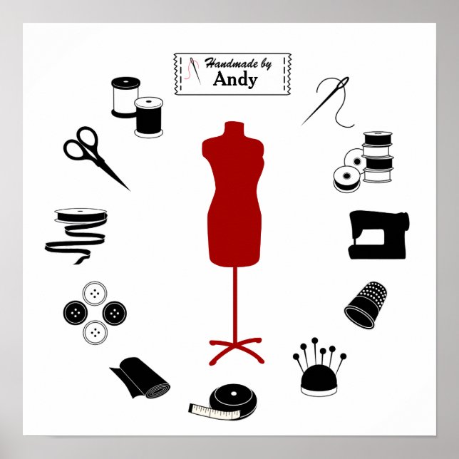 Customise the Label Sew Right Poster (Front)