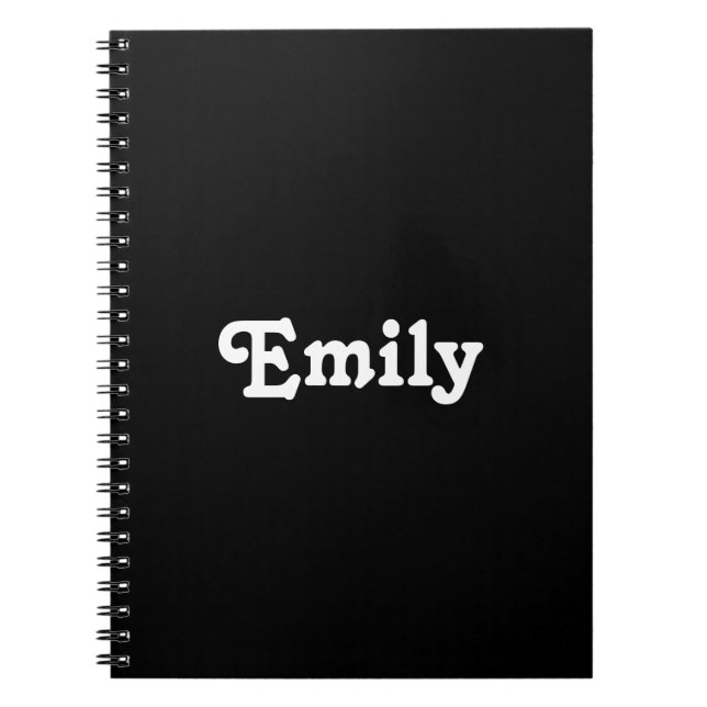 customise the name - notebook (Front)