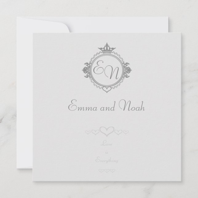 Customise the names, initials and phrase Love (Front)